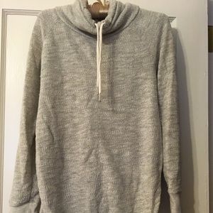 Cowl neck maternity sweatshirt