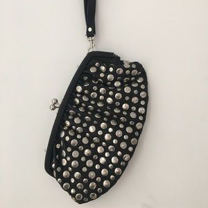 Urban Expression studded vegan leather clutch