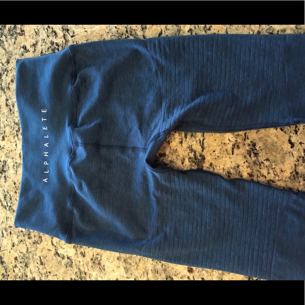 NEW Alphalete Revival Leggings- blue