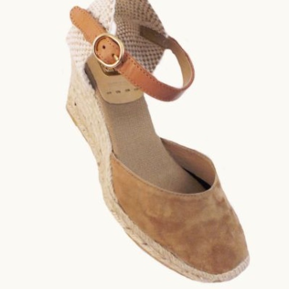 Kanna Shoes - Kanna camel suede espadrilles wedges