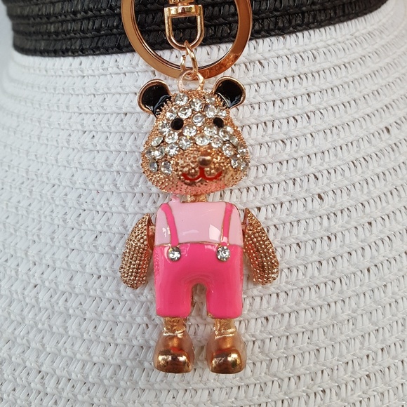 Bear Rhinestone Keychain - Picture 3 of 5