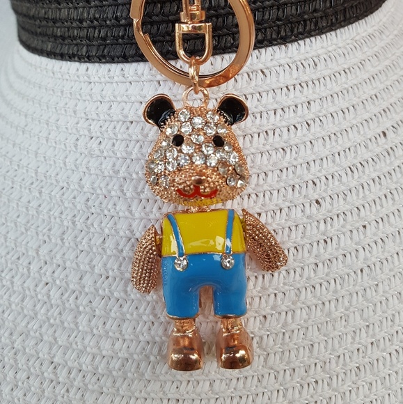 Bear Rhinestone Keychain - Picture 4 of 5