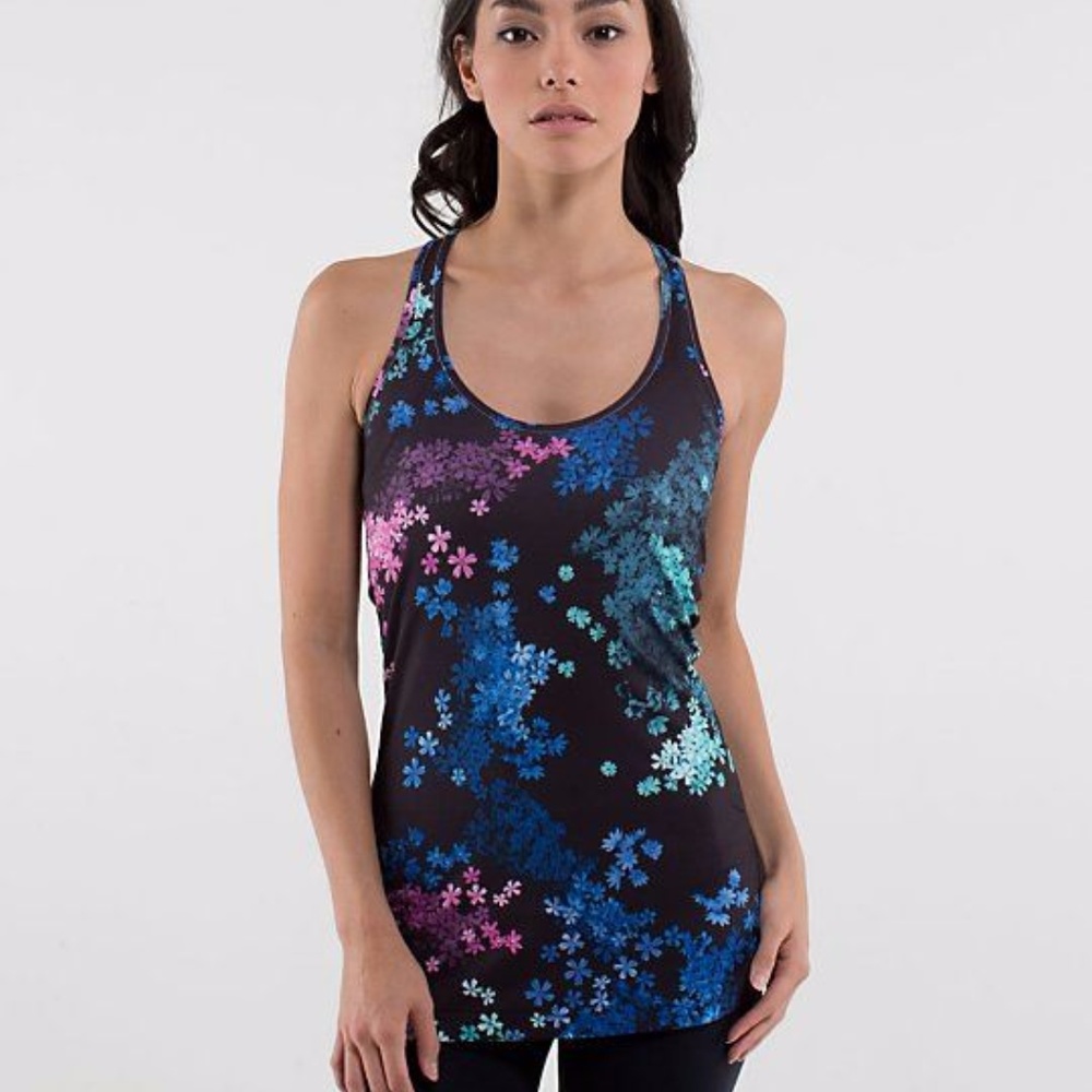 Lululemon Cool Racerback Tank Sz 4 Petal Floral