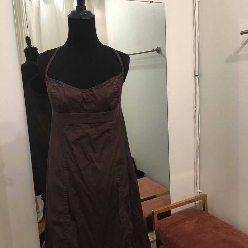 Brown jcrew dress
