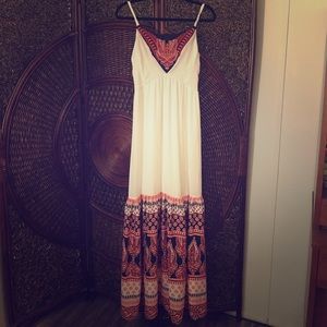 GB white and patterned maxi