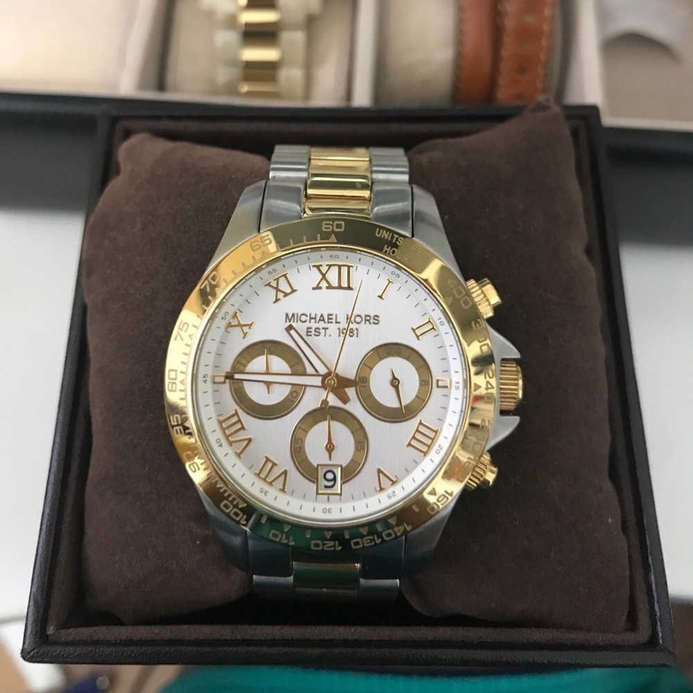 Michael Kors silver and gold watch