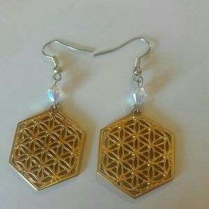 Flower of life earrings