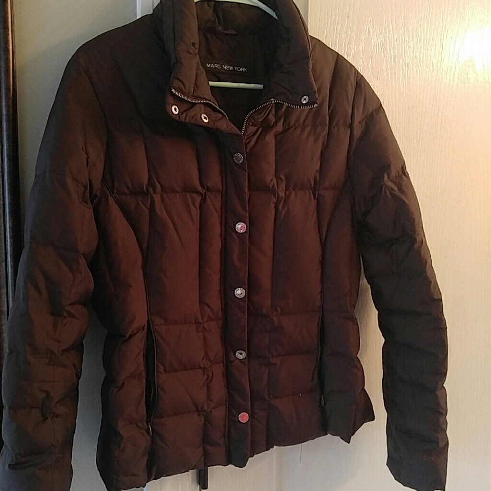 Marc New York Brown Puffer Jacket Large