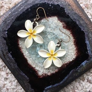 Lucky Brand Enameled Floral Earrings