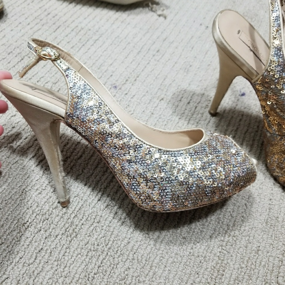 Loved sparkle BCBG heels