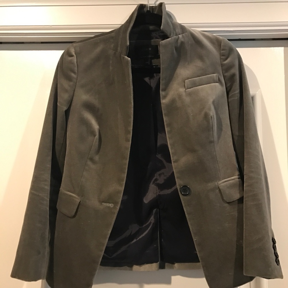 Jcrew velvet blazer