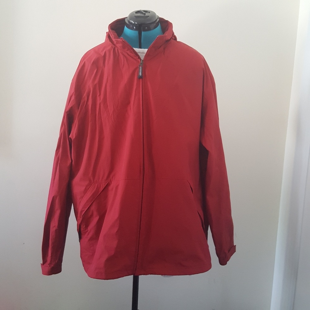 Gap Red Lightweight Windbreaker Jacket W/Hood XL