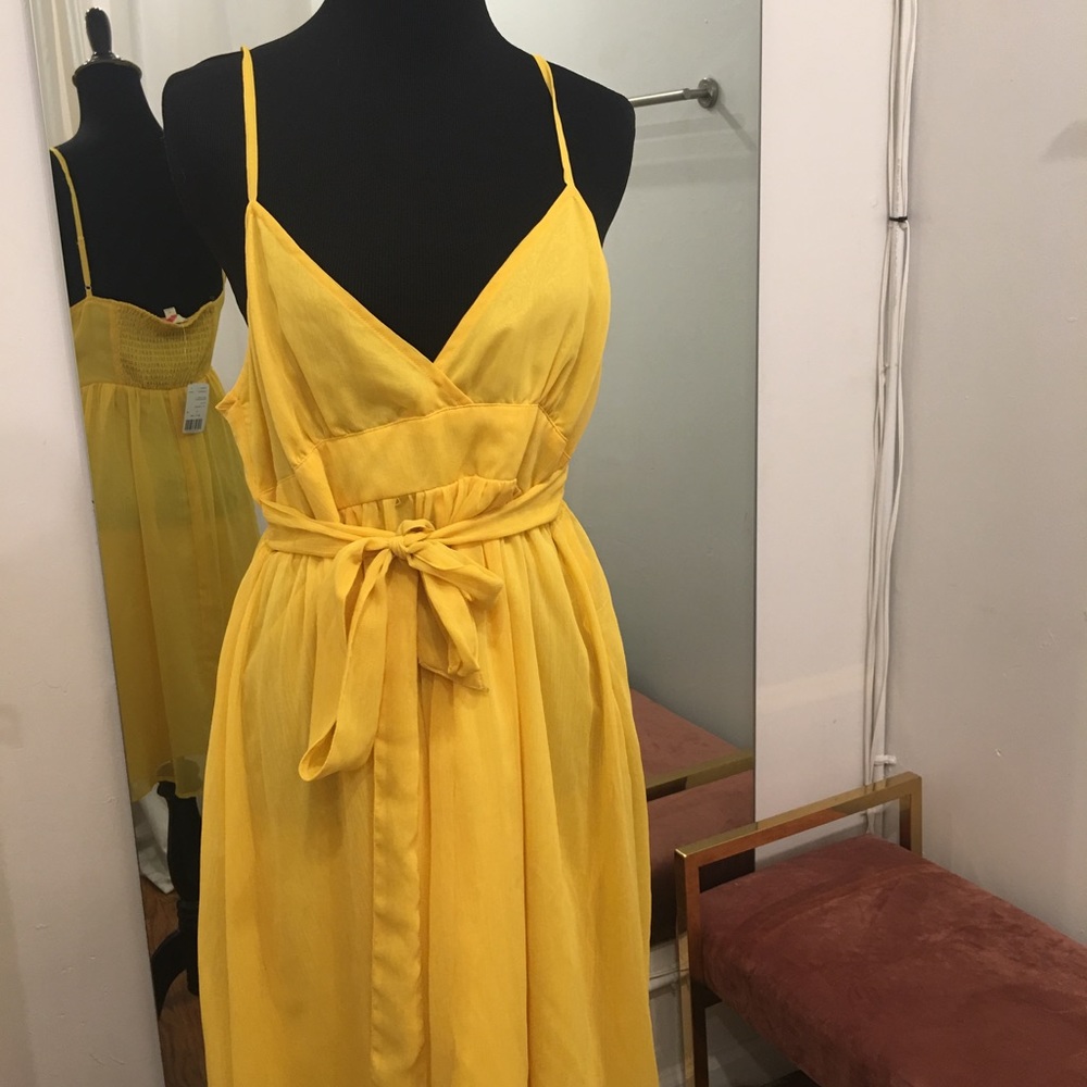 Yellow summer dress