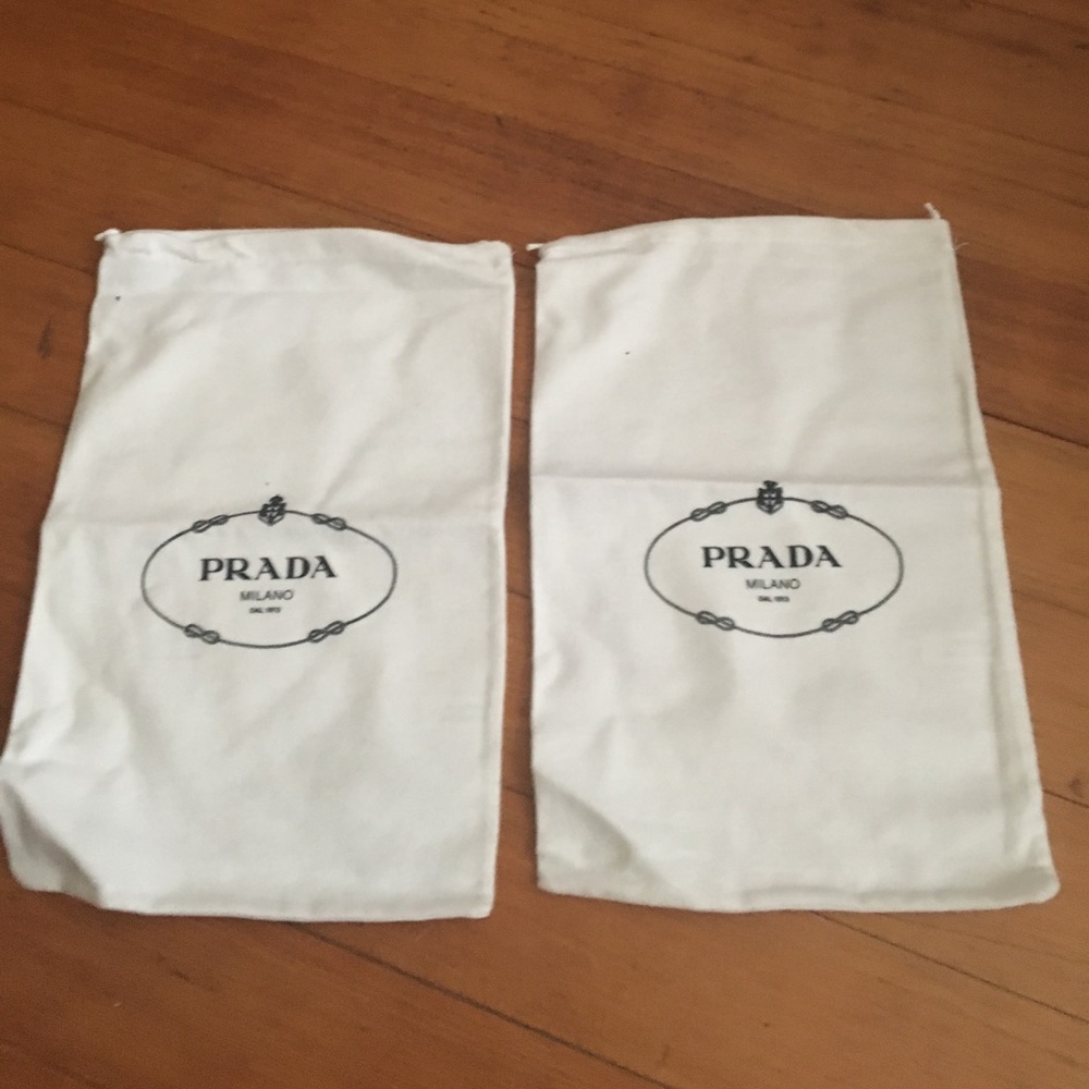 Authentic Prada Shoe Bags/Sleepers Pair Brand New