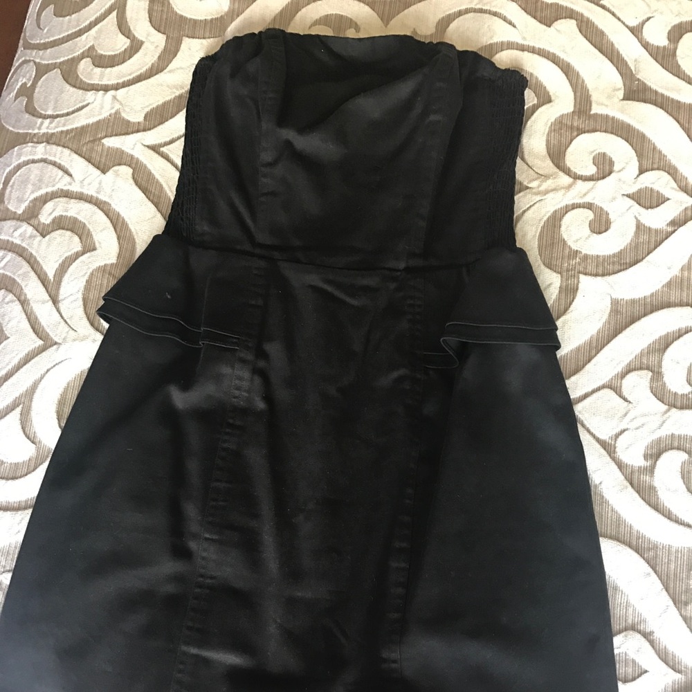 Express Mini Black Peplum Dress