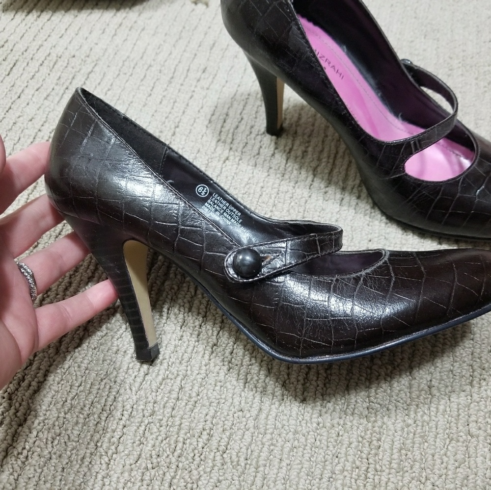 Brown Mary janes