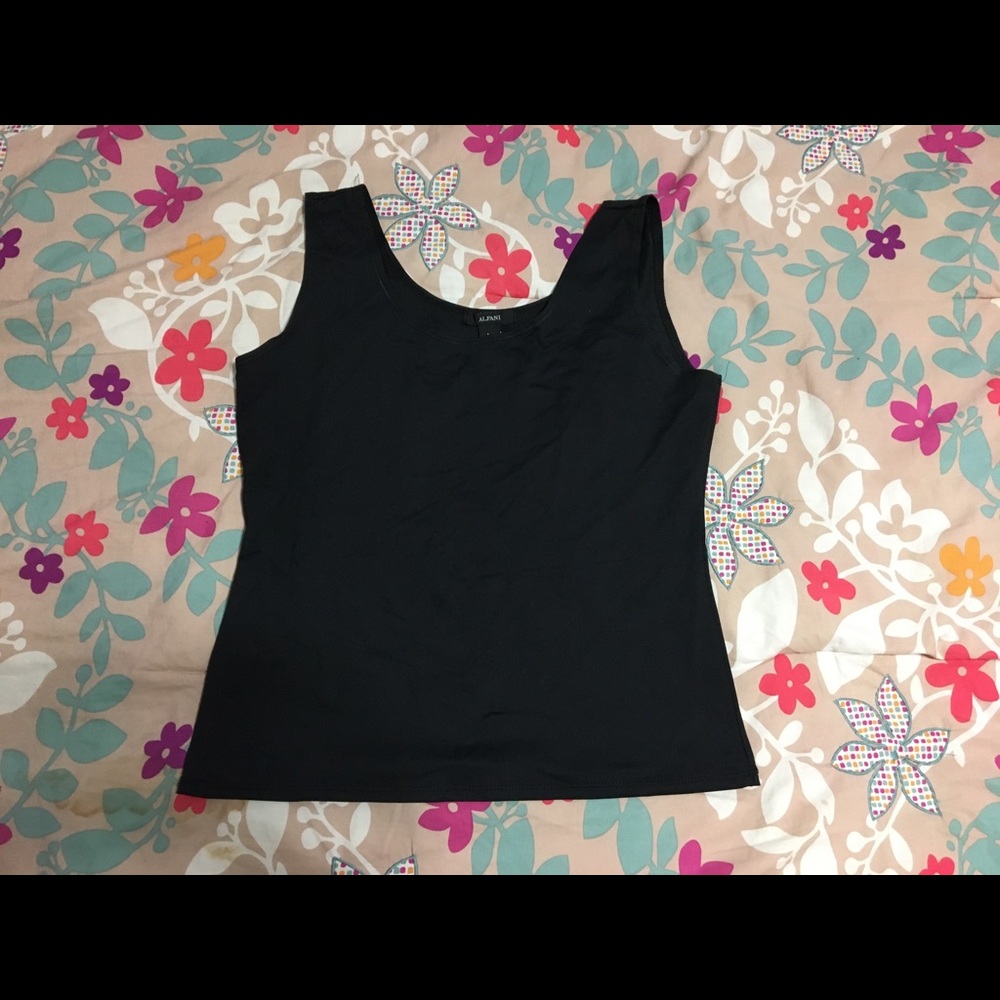 Black tank top