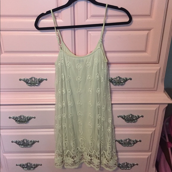 Nude swing dress with detail - Picture 2 of 2