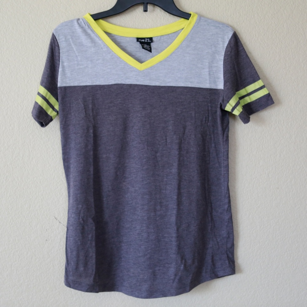 Simple Grey Block Short Sleeve