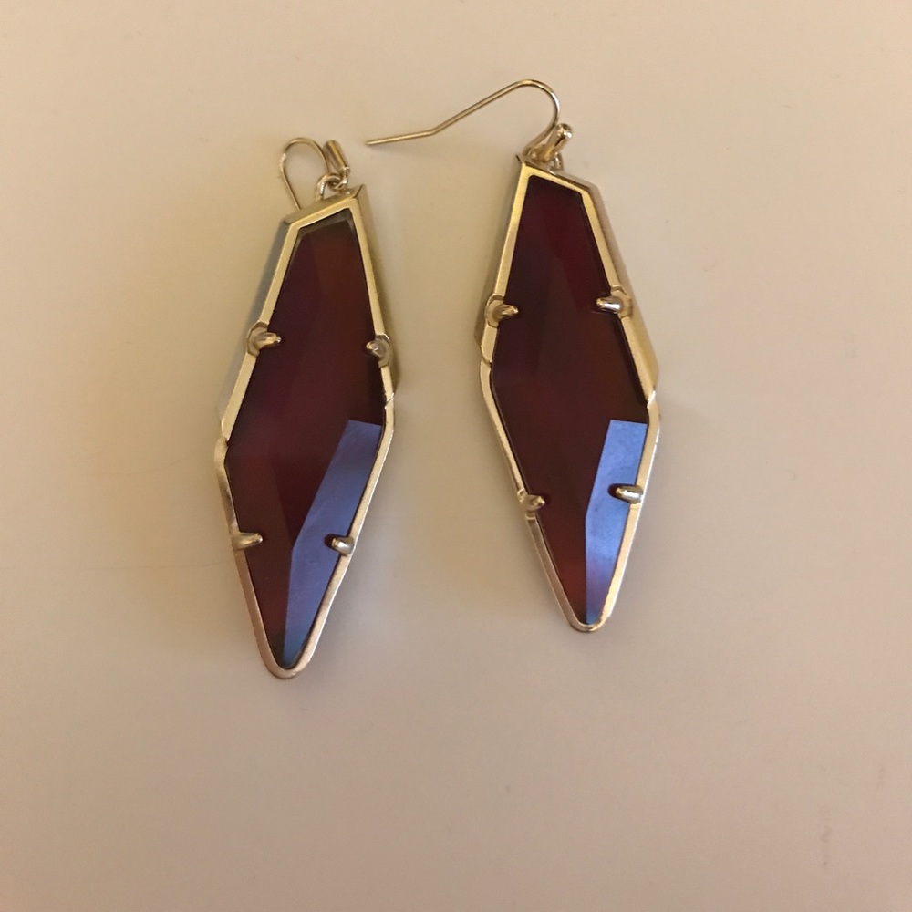 Maroon Kendra Scott Earrings