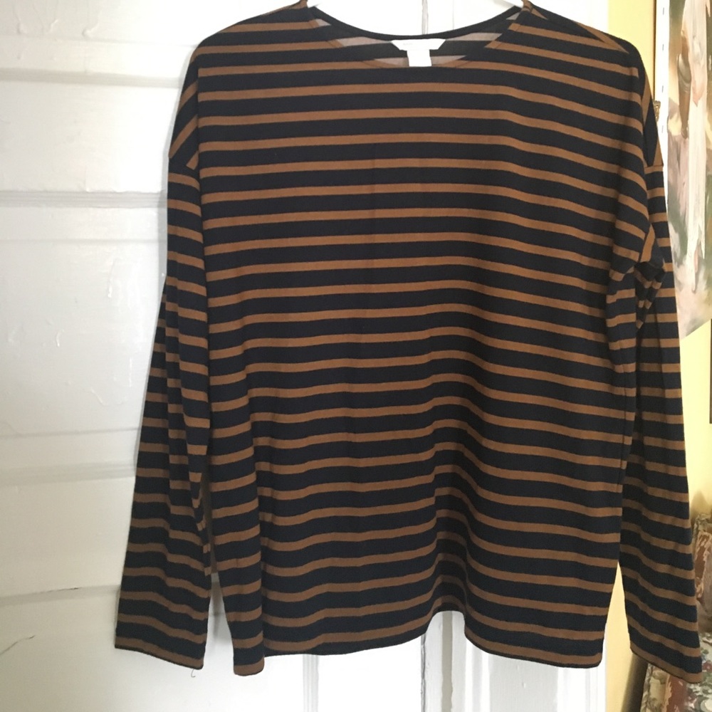 Stripped Long-Sleeve Top