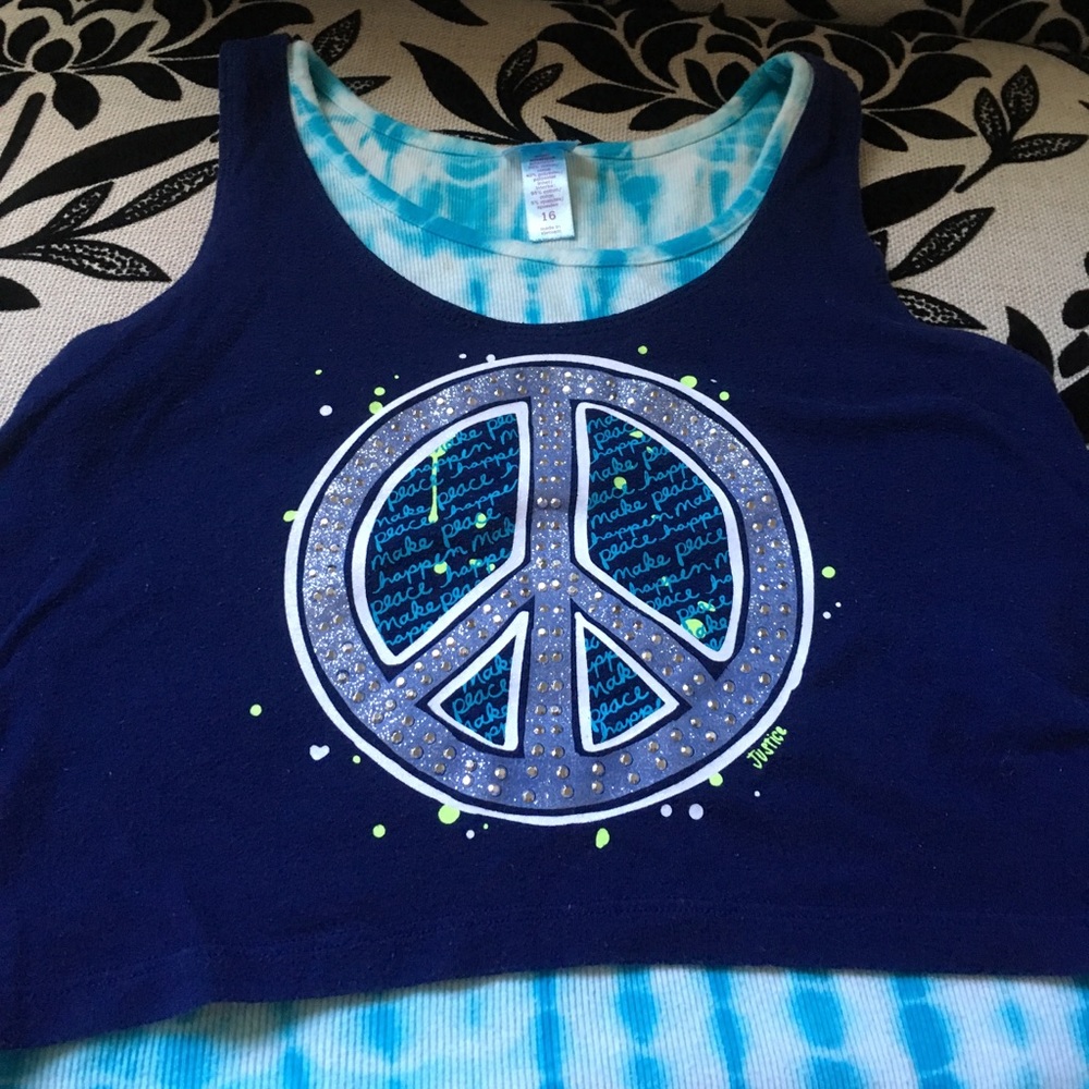 Justice Blue Tank Top