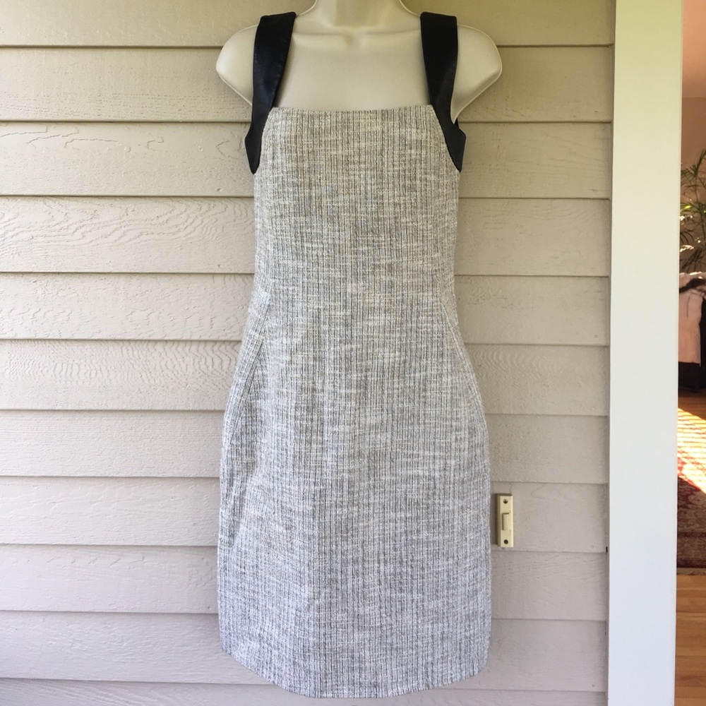 L'Agence sheath dress with leather