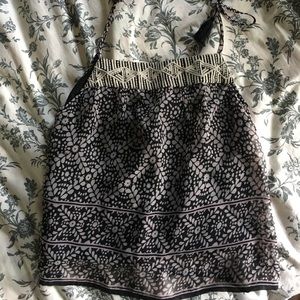 Spaghetti strap patterned shirt