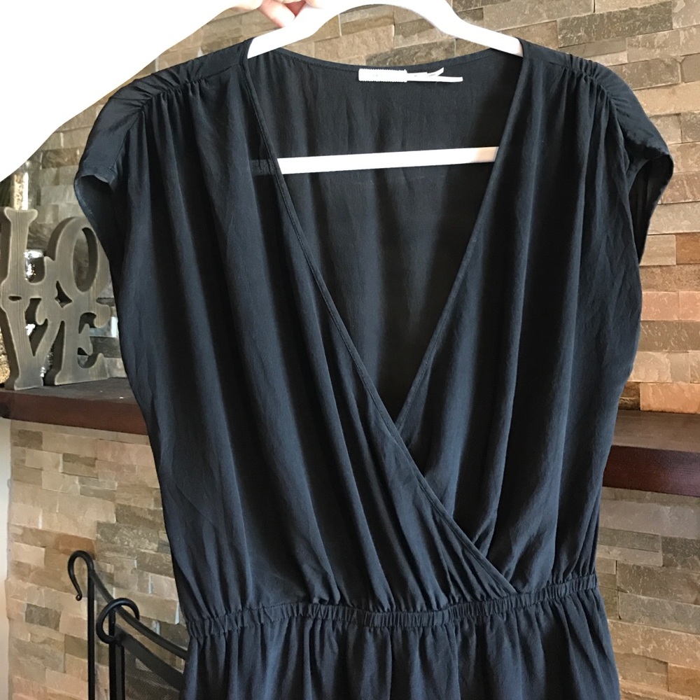 Silk cross front dress.