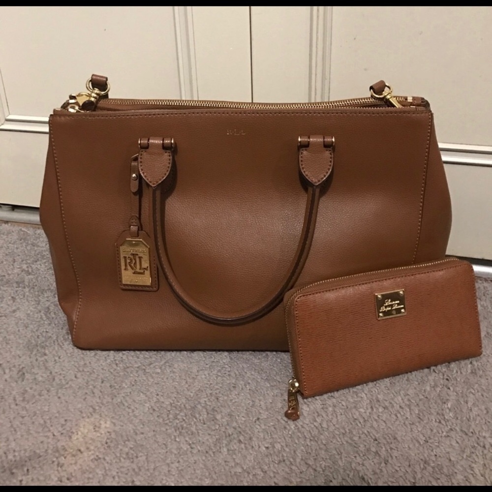 Large Ralph Lauren tote & wallet