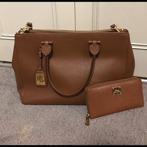 Large Ralph Lauren tote & wallet