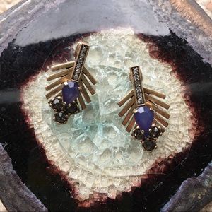 BR Bejeweled Arrow Double Back Earrings