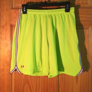 Green Heat Gear Under Armour Shorts