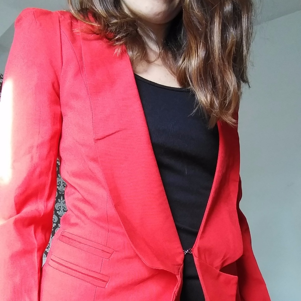 Red Business Casual Jacket