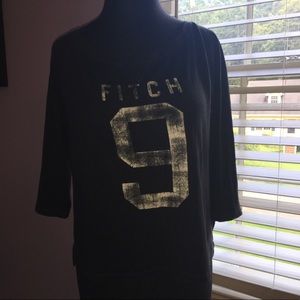 Black Quarter Sleeve Tee Shirt