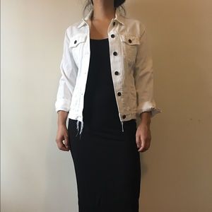 Rag and bone white denim jacket