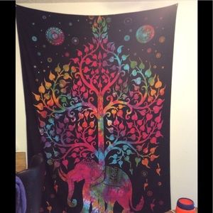 Tie dye tapestry
