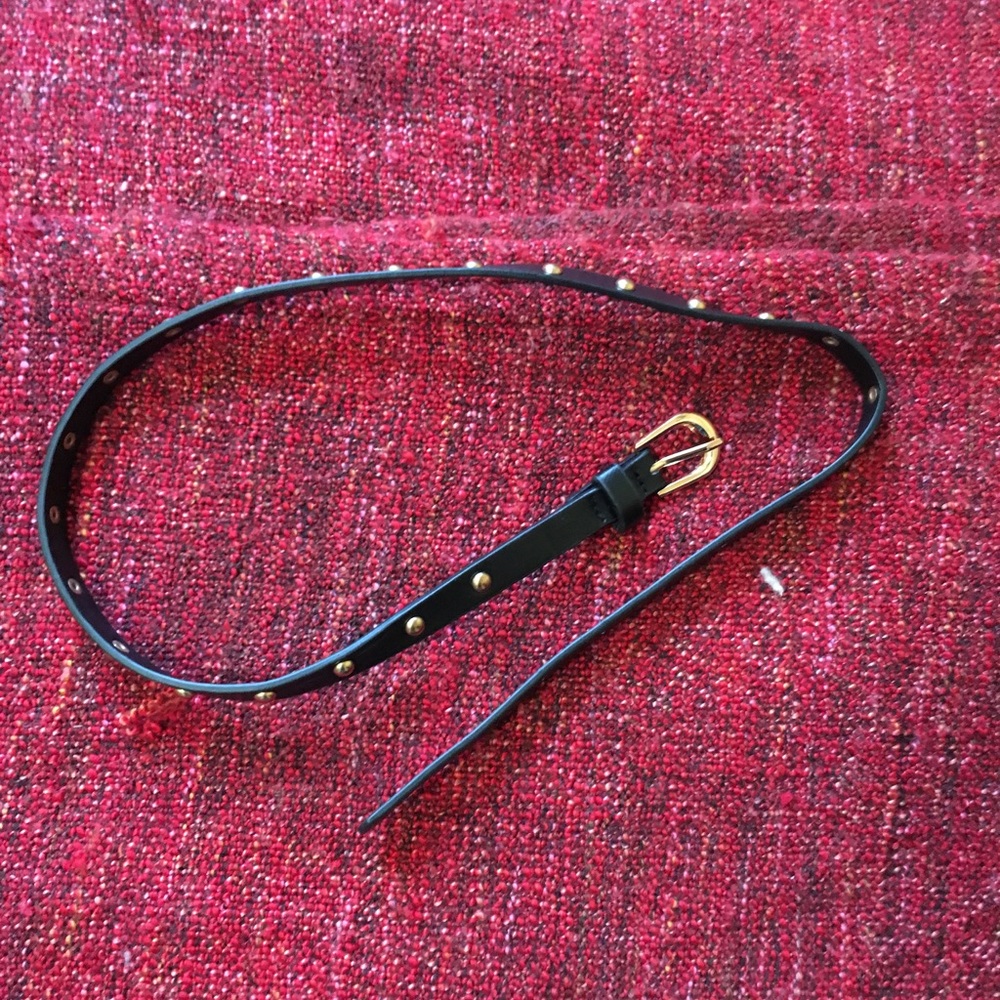 Faux leather belt