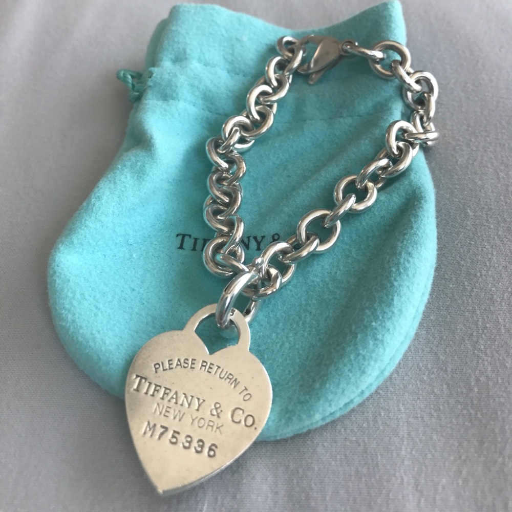 Tiffany & Co Heart Tag Charm Bracelet