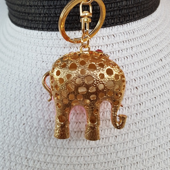 Elephant Rhinestone Keychain - Picture 2 of 3