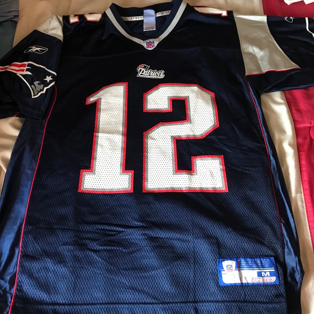 Men's NE Patriots Tom Brady Jersey #12 Reebok (M)