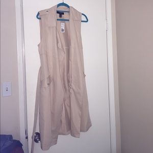 Casual knee length vest