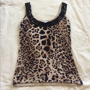 Animal print tank top
