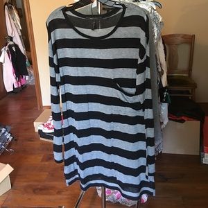 BCBG Max Azria Striped Tshirt