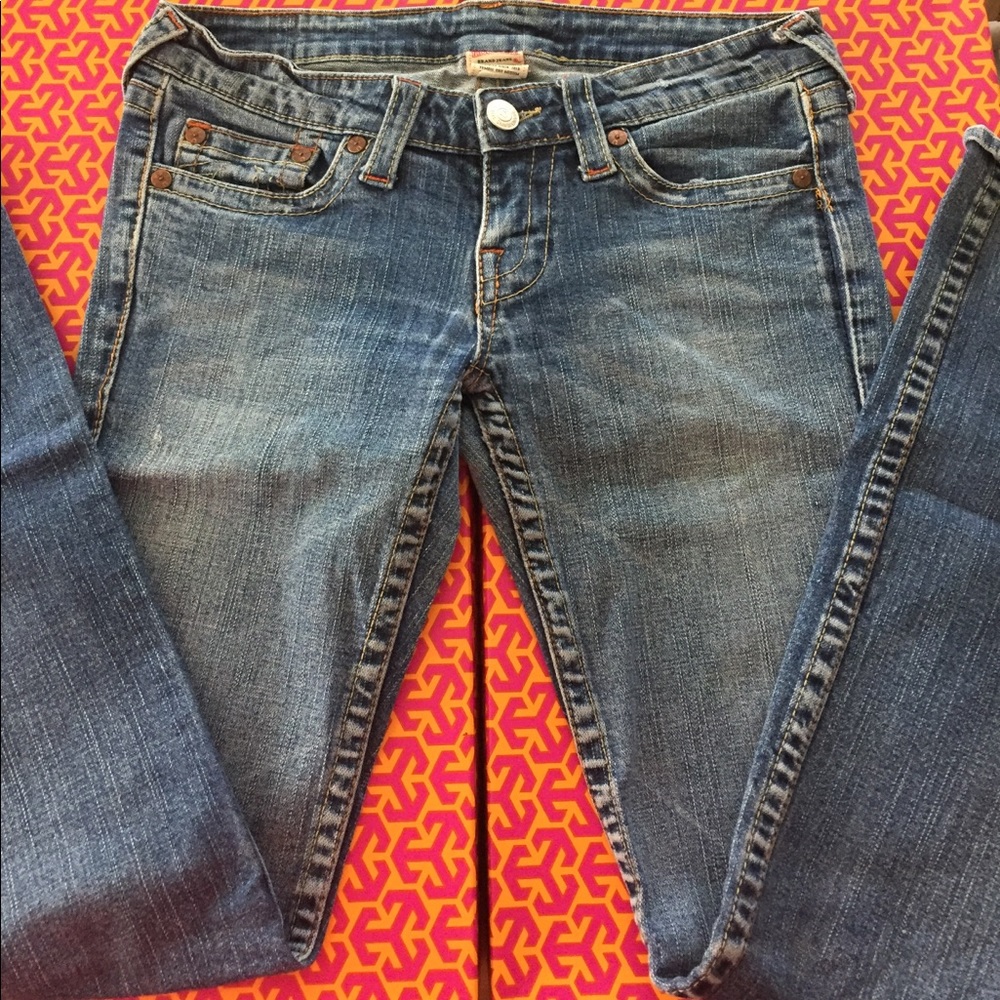 True Religion Brand Straight Leg Jeans