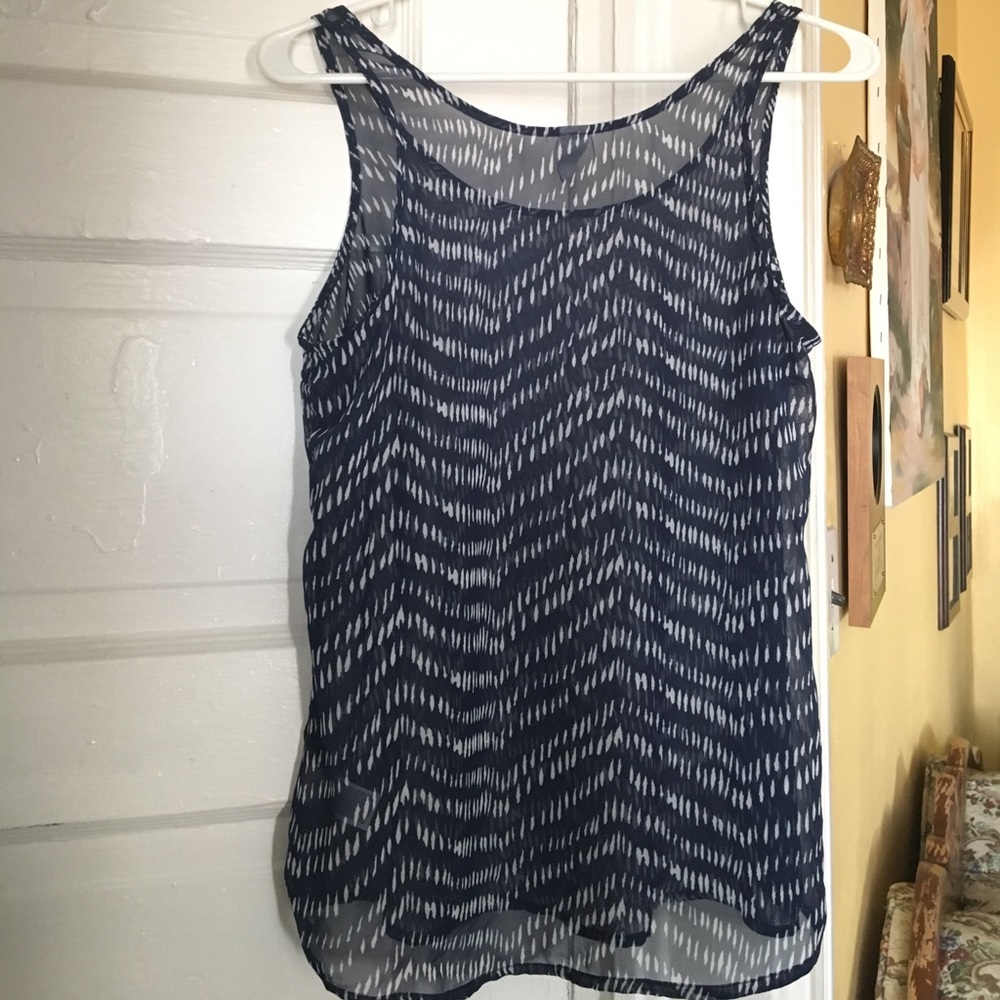 Sheer Scoop-Neck Tank