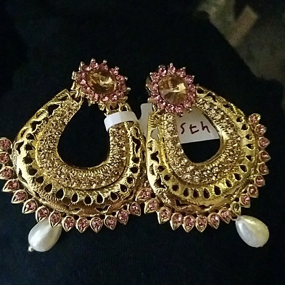 Earrings Gold/pink