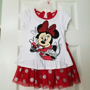 2 pc  Minnie Mouse tutu set