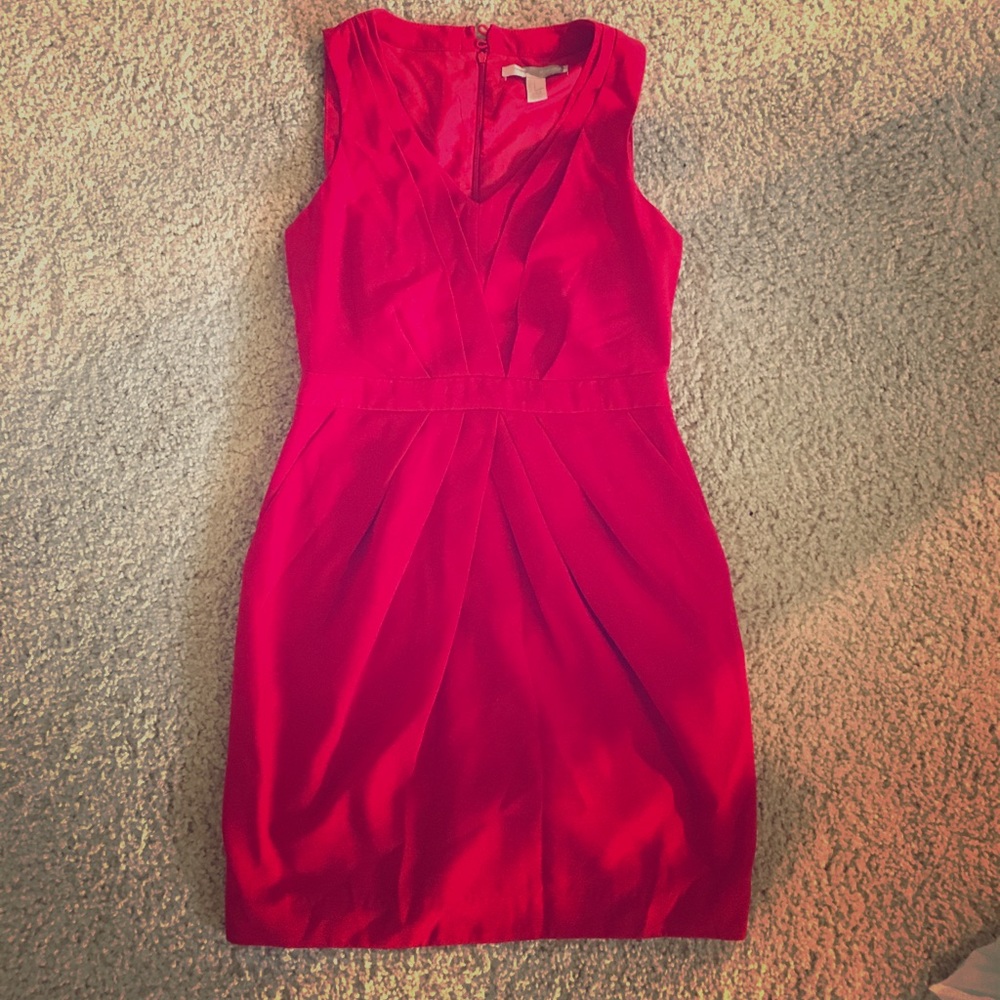 Forever 21 Red V-neck dress with pockets