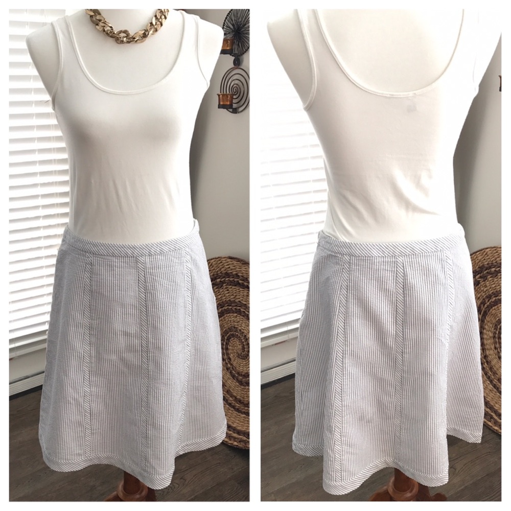 Talbots Seersucker Skirt